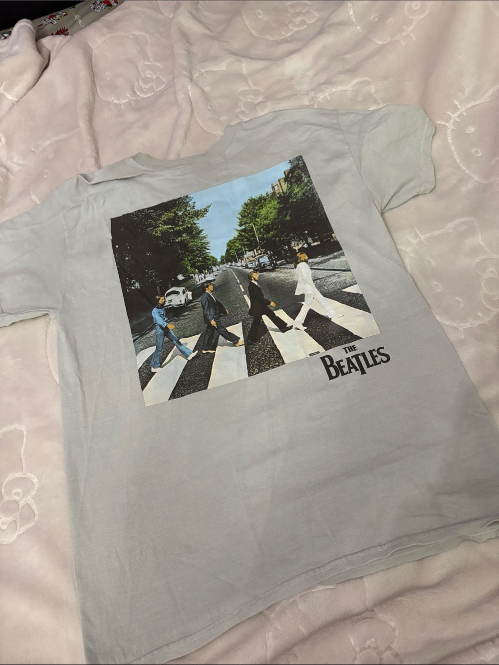 The Beatles Graphic Women’s T-Shirt - Light Gray